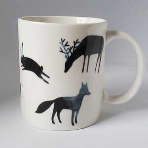 Blue & White Forest Animals Coffee Mug Tea Cup